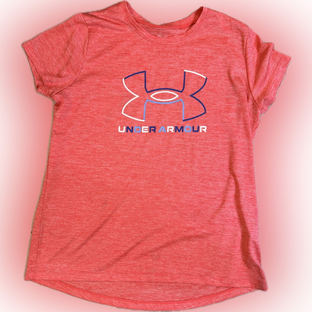 Under Armour Kids Heathered Red Tee